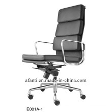 High Back Swivel Aluminium Office Eames Leather Chair (E001A-1)